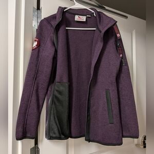 Canada Weatherproof Women's Purple Hooded Jacket